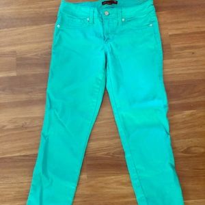 Teal straight legs pants